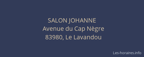 SALON JOHANNE