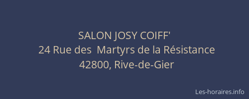 SALON JOSY COIFF'