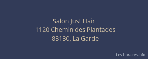 Salon Just Hair
