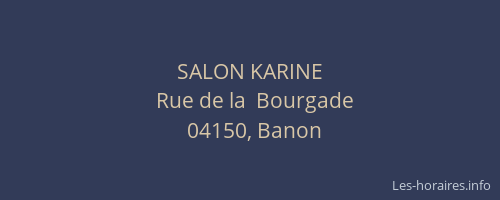 SALON KARINE