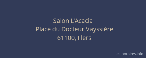 Salon L'Acacia