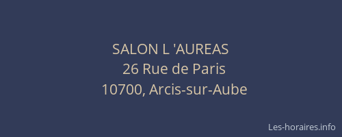 SALON L 'AUREAS