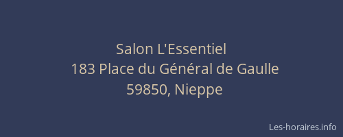 Salon L'Essentiel