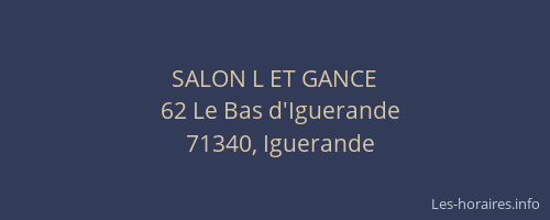 SALON L ET GANCE