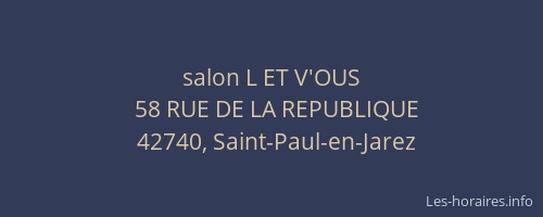 salon L ET V'OUS