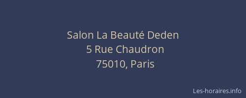 Salon La Beauté Deden