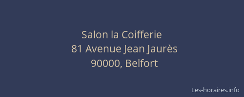 Salon la Coifferie