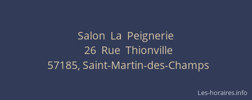 Salon  La  Peignerie