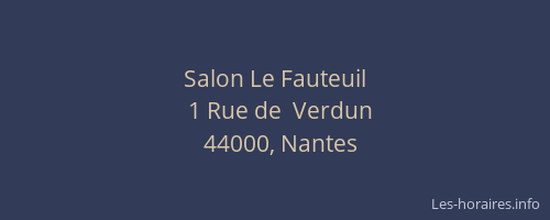 Salon Le Fauteuil