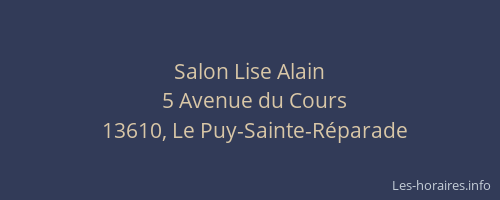 Salon Lise Alain
