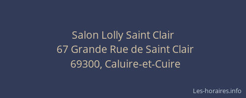 Salon Lolly Saint Clair