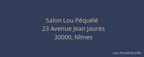 Salon Lou Péquélé