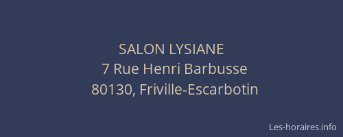 SALON LYSIANE
