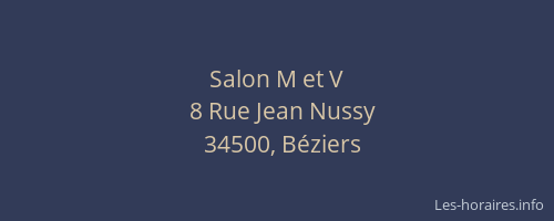 Salon M et V
