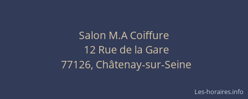 Salon M.A Coiffure