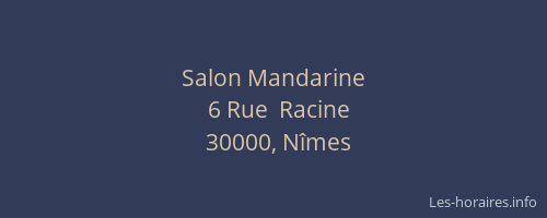Salon Mandarine