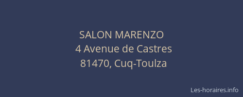 SALON MARENZO