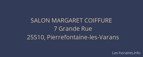 SALON MARGARET COIFFURE