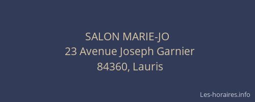 SALON MARIE-JO
