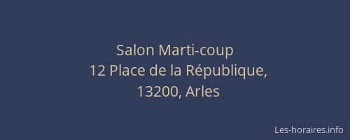 Salon Marti-coup