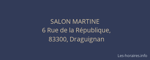 SALON MARTINE