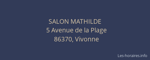 SALON MATHILDE
