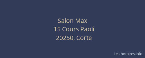 Salon Max