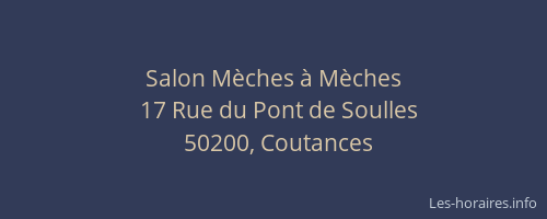 Salon M&egrave;ches &agrave; M&egrave;ches