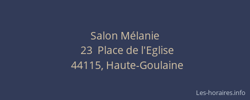 Salon Mélanie