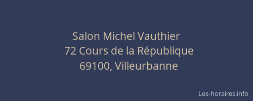 Salon Michel Vauthier