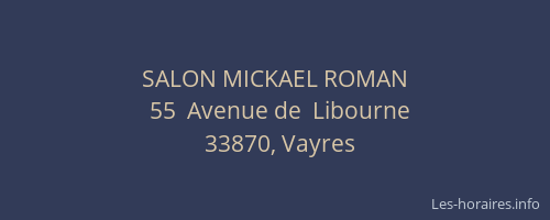 SALON MICKAEL ROMAN