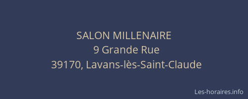 SALON MILLENAIRE