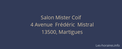Salon Mister Coif