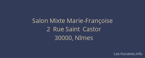 Salon Mixte Marie-Françoise