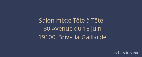Salon mixte Tête à Tête