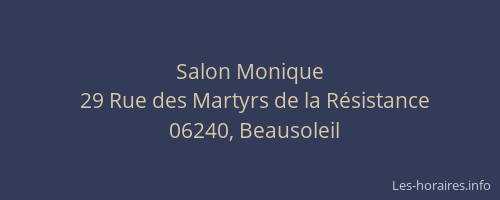 Salon Monique