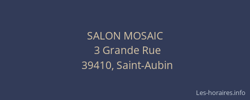 SALON MOSAIC