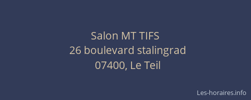 Salon MT TIFS
