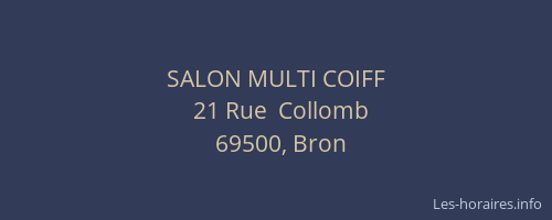 SALON MULTI COIFF