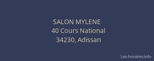 SALON MYLENE