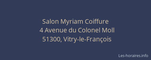 Salon Myriam Coiffure