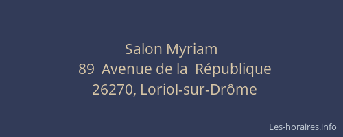 Salon Myriam