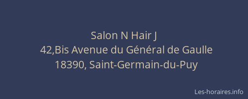 Salon N Hair J