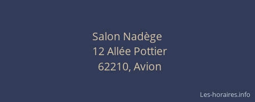 Salon Nad&egrave;ge