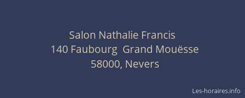 Salon Nathalie Francis