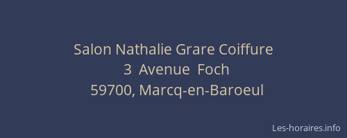Salon Nathalie Grare Coiffure