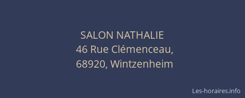 SALON NATHALIE