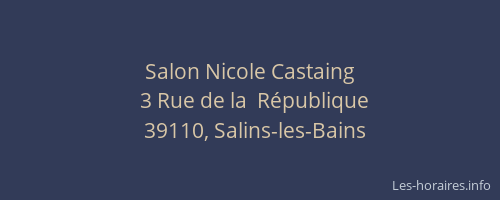 Salon Nicole Castaing
