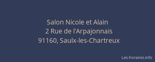 Salon Nicole et Alain