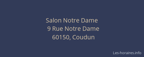 Salon Notre Dame